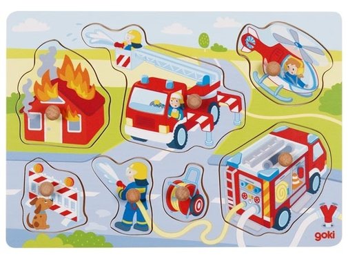 GOKI Knoppuzzel Brandweer 7-pcs