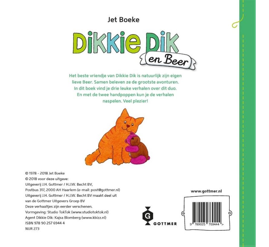 Dikkie Dik en Beer (met 2 handpoppen)