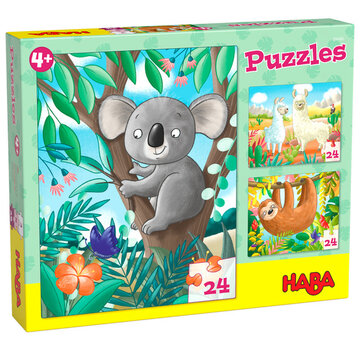 Haba Puzzels - Koala, Luiaard & Co. 24-pcs