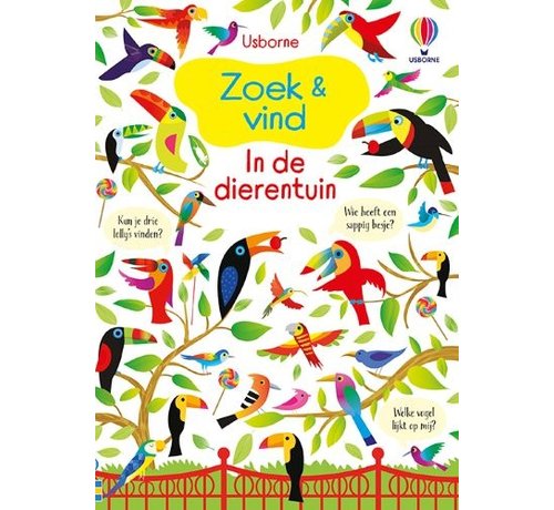 Uitgeverij Usborne Zoek & Vind Dierentuin