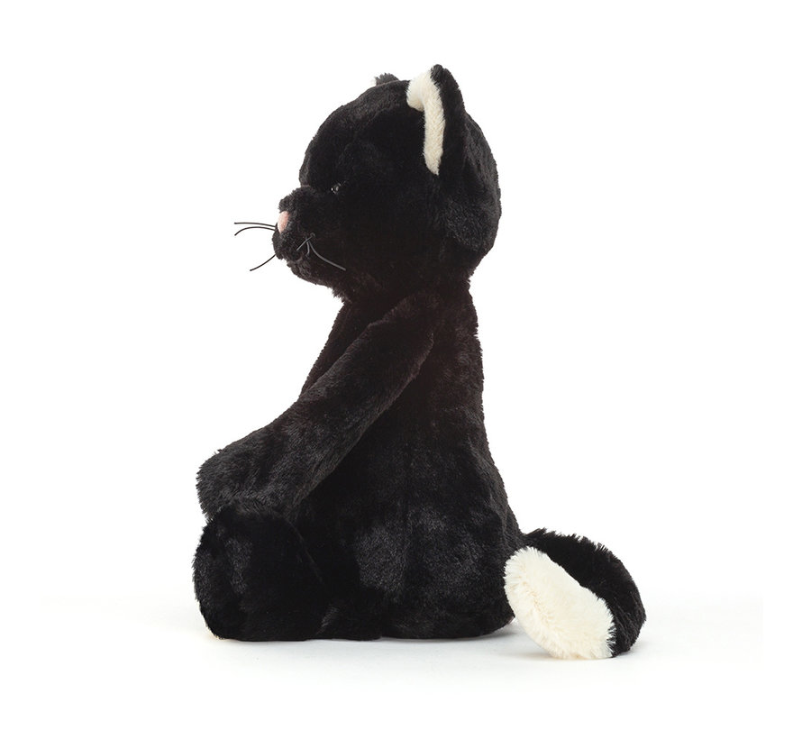 Knuffel Kat Bashful Black Kitten Medium