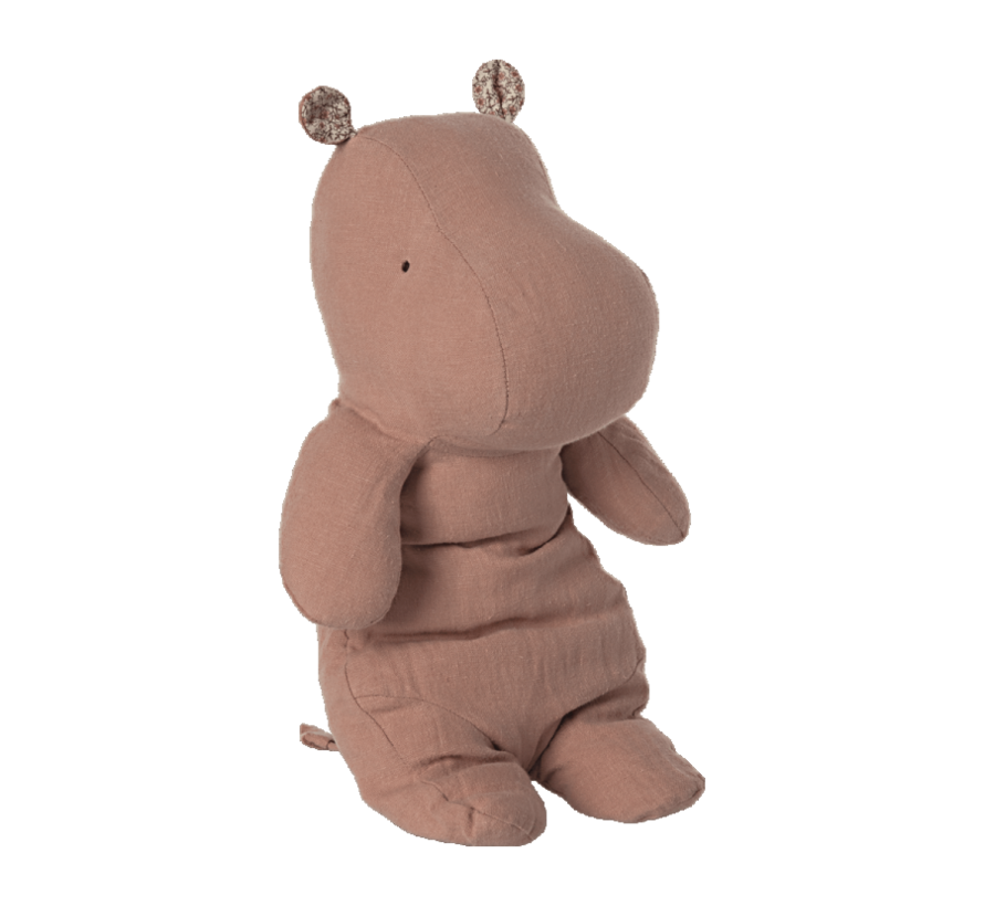 Knuffel Safari Friends Nijlpaard Oud Roze 34cm