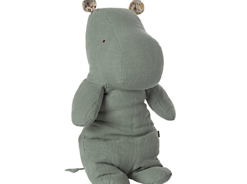 Maileg Safari friends, Medium hippo - Chinos green