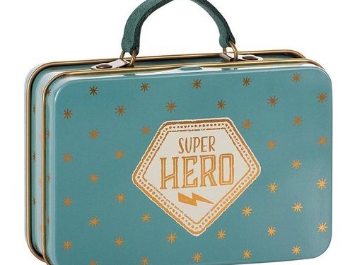 Maileg Metalen Koffertje Blue Gold Stars