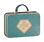 Metal Suitcase, Blue, Gold stars