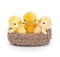 Knuffel Kuikens Nesting Chickies