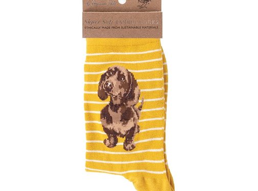 Wrendale Designs Dog Sock - Little One - MUSTARD