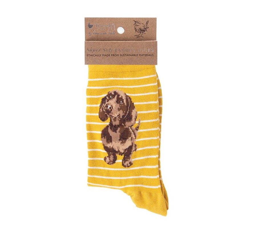 Dog Sock - Little One - MUSTARD