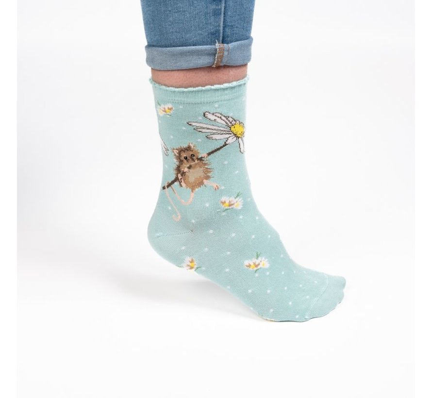 Mouse Sock - Oops a Daisy