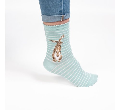 Wrendale Designs Hare Sock - Hare and the Bee