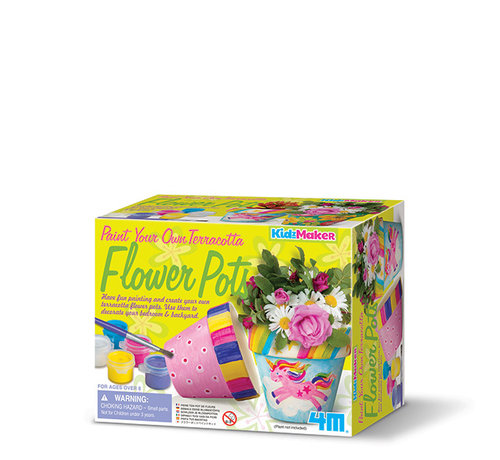 4M Paint your own Terracotta Flower Pots