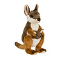 Knuffel Wallaby met Jong 19cm