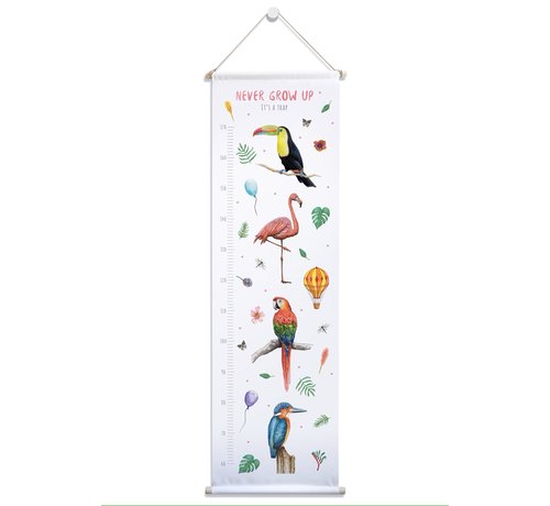 World of Mies Groeimeter Vogels Roze