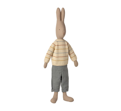 Maileg Rabbit Size 5 Pants and Knitted Sweater