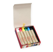 Kitpas Rice Bran Wax Art Crayons Medium Set 6-pcs