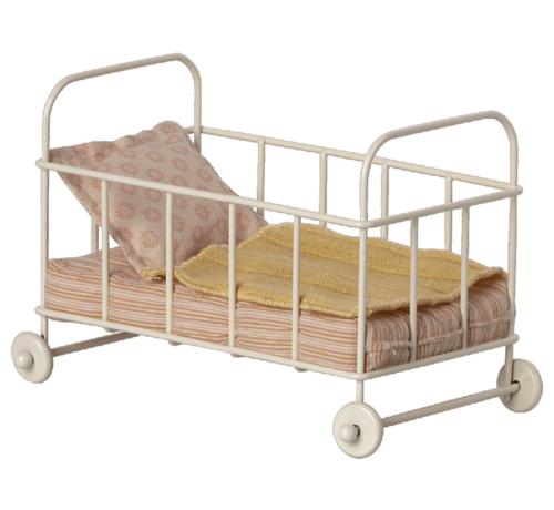 Maileg Cot bed, Micro - Rose