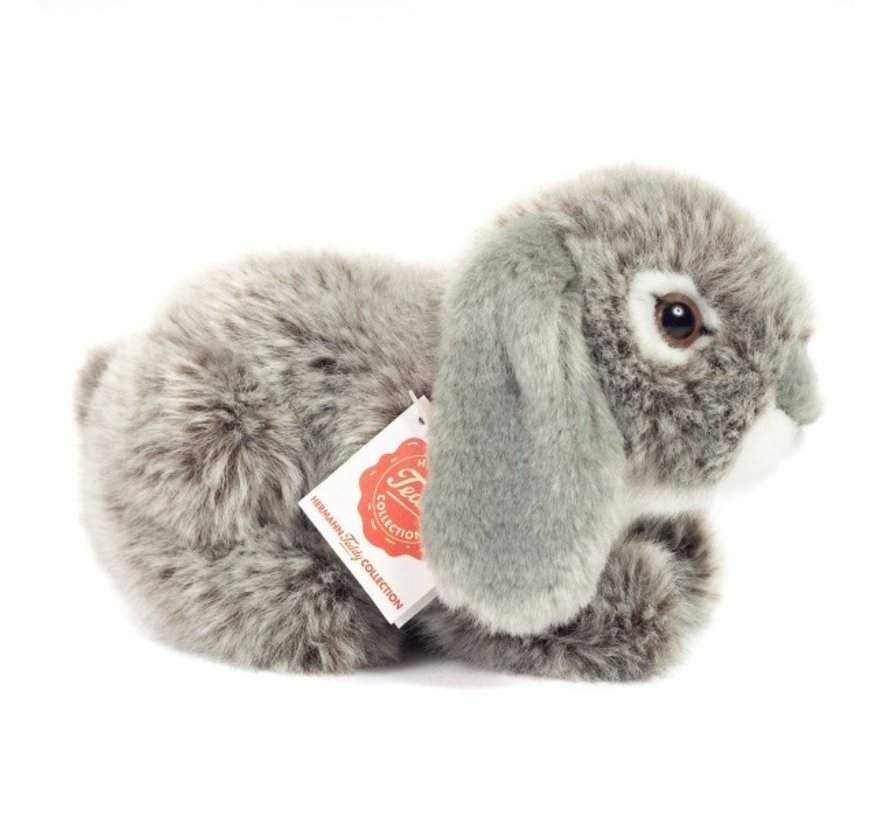 Stuffed Animal Rabbit Ram Grey 18cm