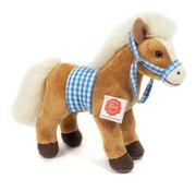 Hermann Teddy Stuffed Animal Horse Standing with Saddle 23cm