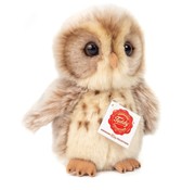 Hermann Teddy Stuffed Animal Owl Light Brown 16cm