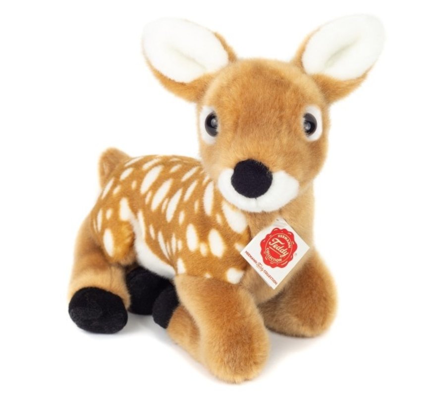 Stuffed Animal Deer Cub Lying 25cm