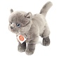 Knuffel Kat Kartuizer Staand 20cm