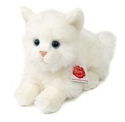 Hermann Teddy Knuffel Kat Britse Korthaar Wit 20cm