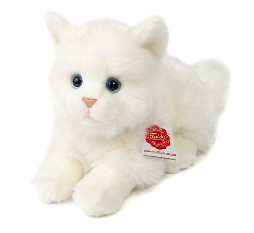 Hermann Teddy Stuffed Animal Cat British Shorthair White 20cm