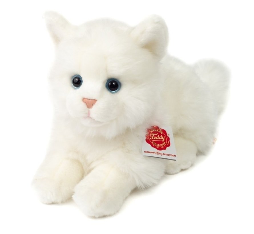 Stuffed Animal Cat British Shorthair White 20cm