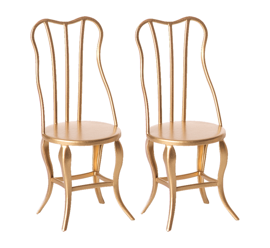 Vintage chair, Micro - Gold, 2 pack