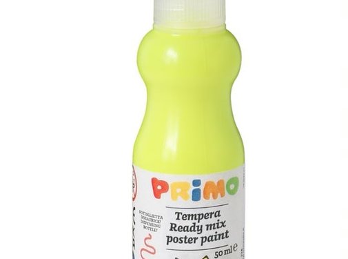 Primo Plakkaatverf in Spuitflesje Fluor Geel 50ml