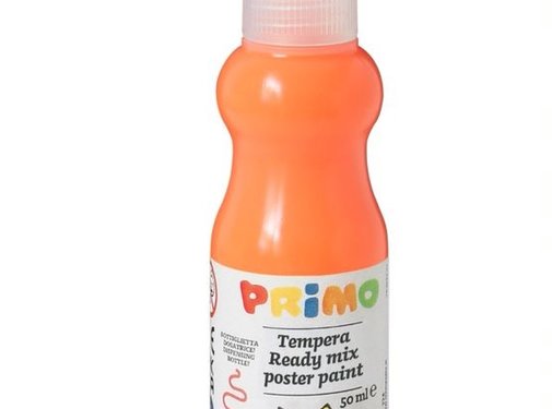 Primo Plakkaatverf in Spuitflesje Fluor Oranje 50ml