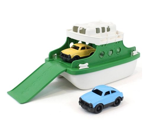 Green Toys Veerboot met Auto's Groen/Wit