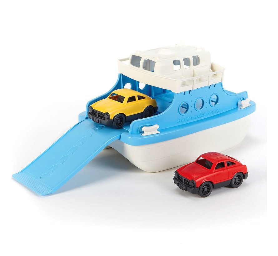 Veerboot met Auto's Blauw/Wit