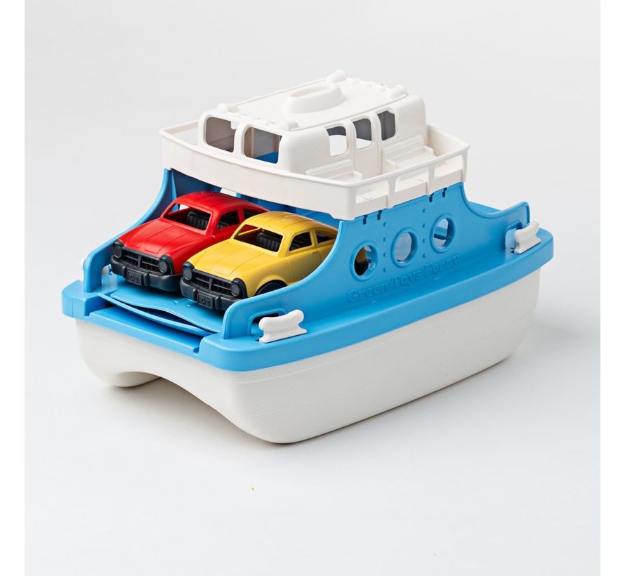 Veerboot met Auto's Blauw/Wit