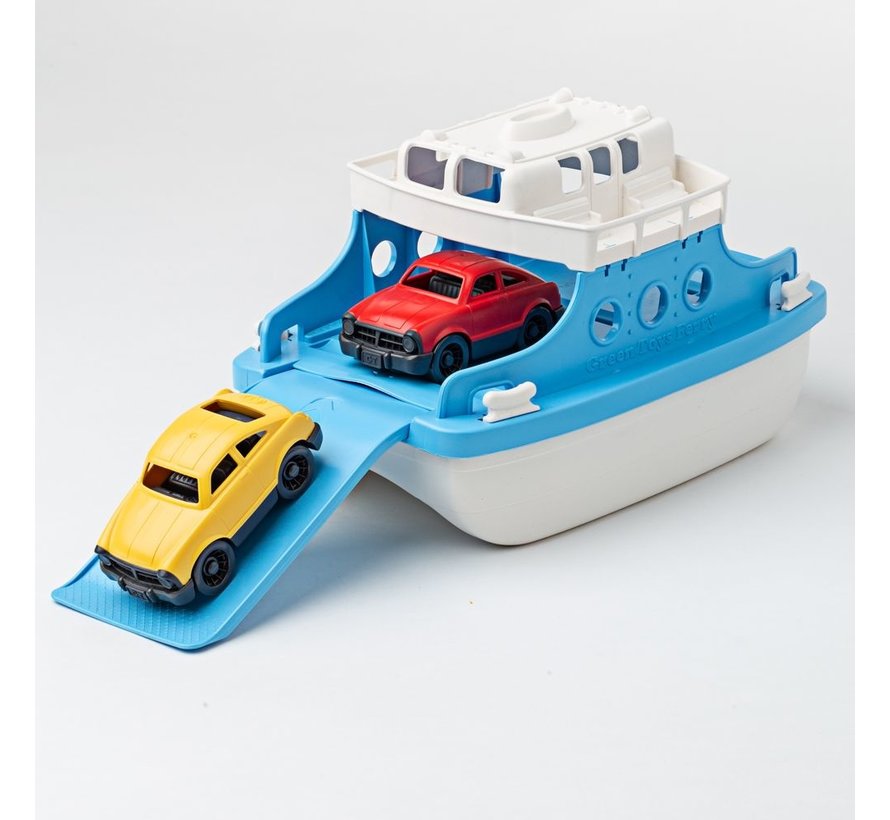 Veerboot met Auto's Blauw/Wit