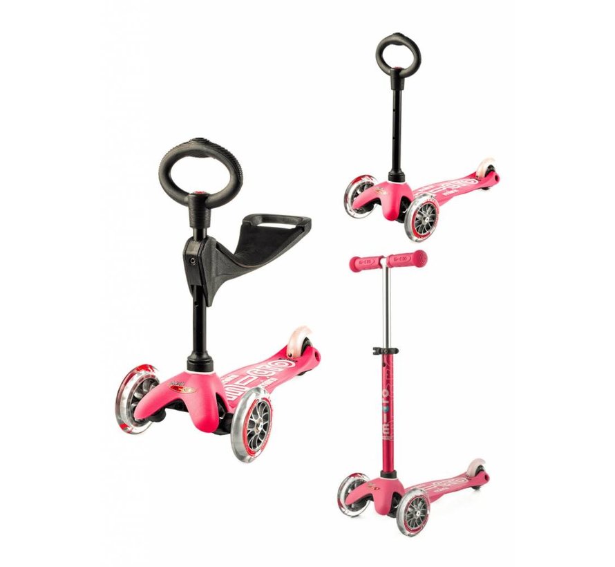 Mini Micro Step 3in1 Deluxe Roze