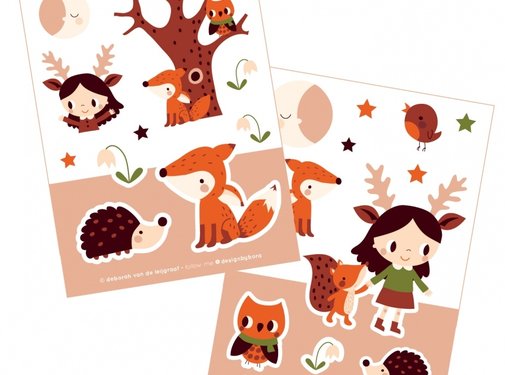 Stickerset Moonlight Walk