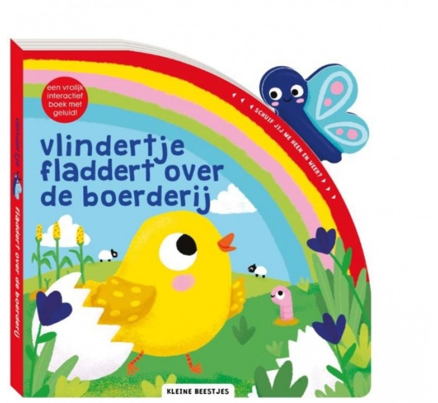 Kleine Beestjes Vlindertje Fladdert over de Boerderij