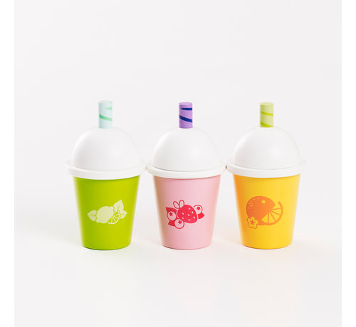 Le Toy Van Take Away Smoothie & Juice set 3-delig