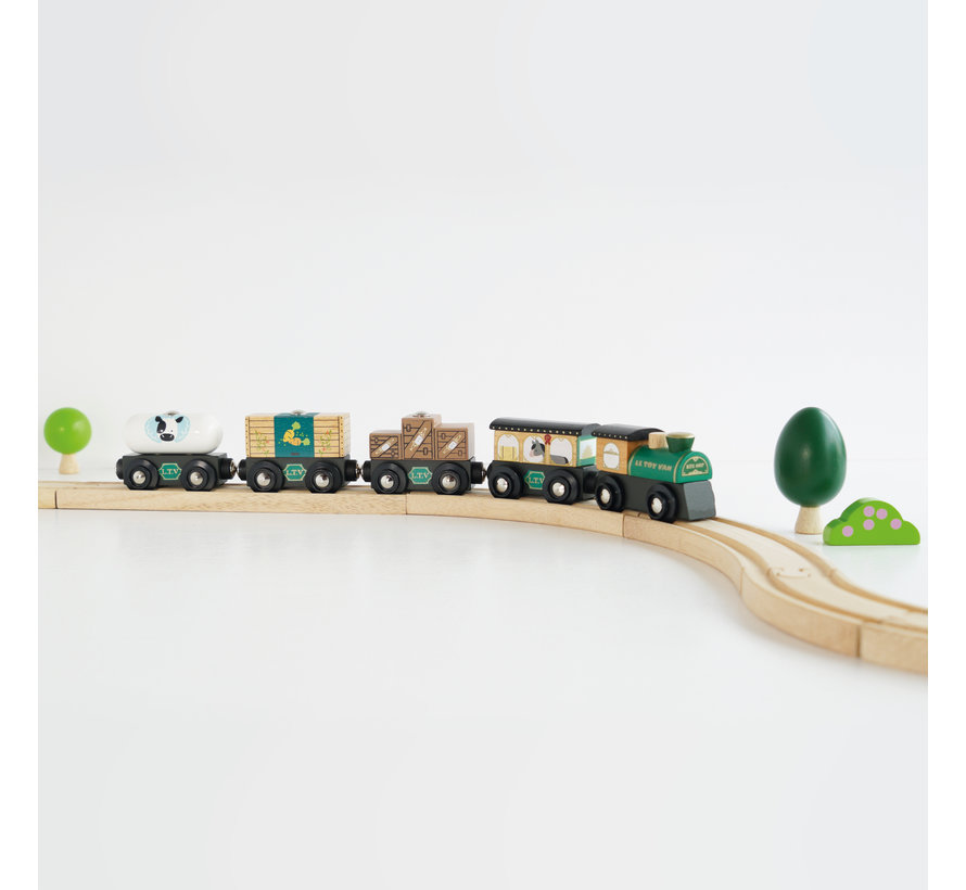 Greet Green Train Wood