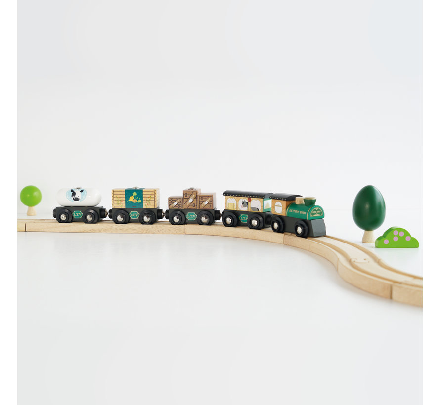 Trein Set Great Green Train Hout