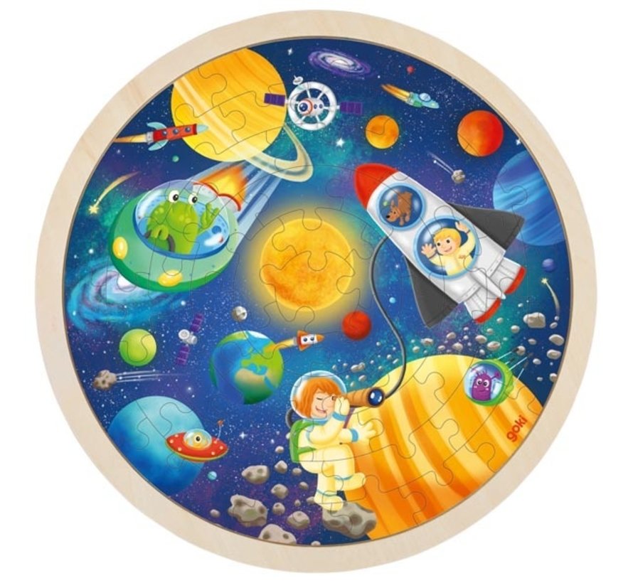 Puzzle Space Wood 57pcs