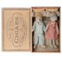 Mum and dad mice in cigarbox