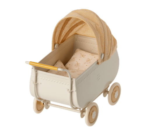 Maileg Pram, Micro - Yellow