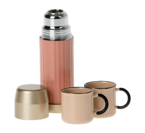 Maileg Thermos and cups - Soft coral