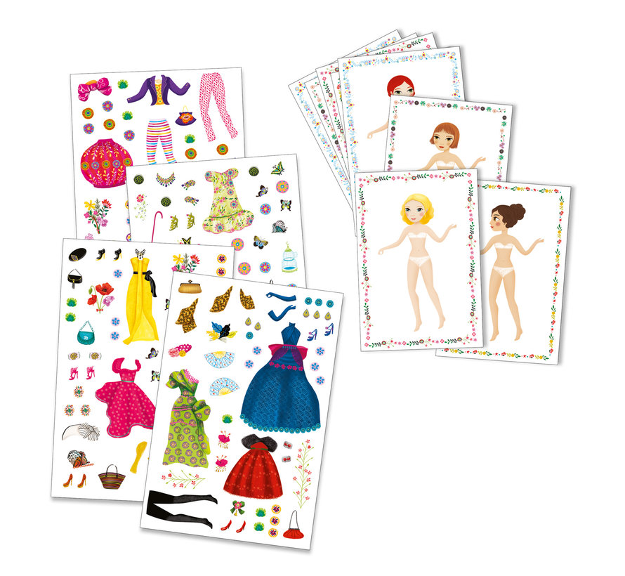 Stickers & Paper Dolls Masive fashion