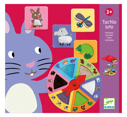 Djeco Educational Game - Tactilo loto - animals