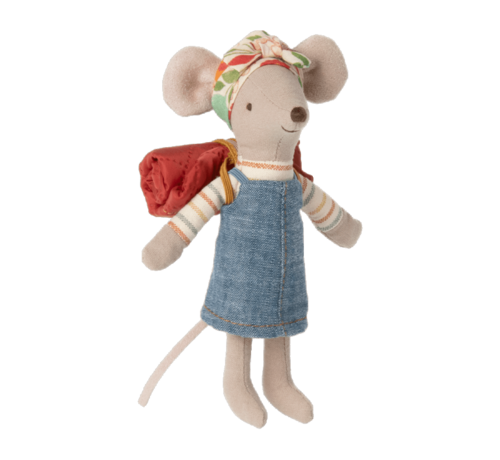 Maileg Knuffelmuis Hiker Mouse Grote Zus