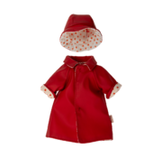 Maileg Rain coat w. hat - Teddy mum