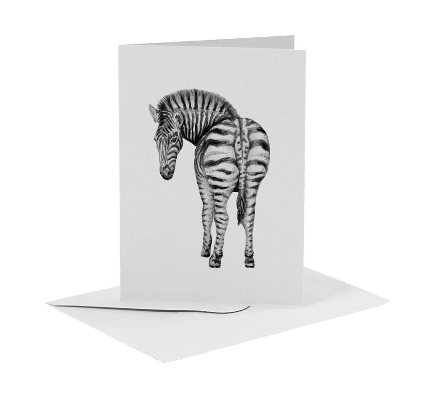 Wenskaart Zebra